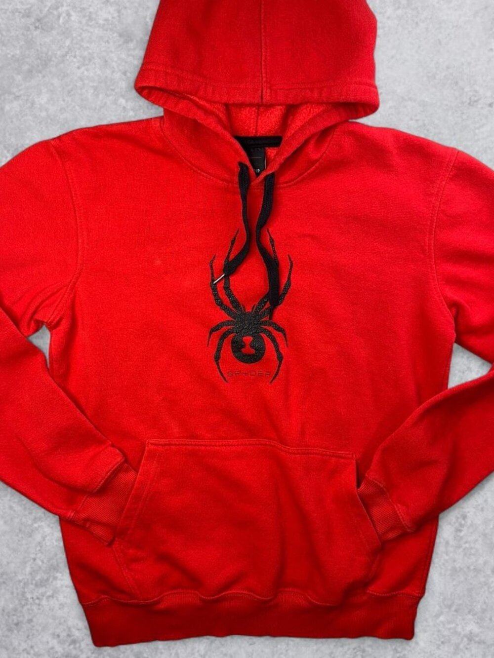 Spyder Men's Red and Black Hoodie size Small
